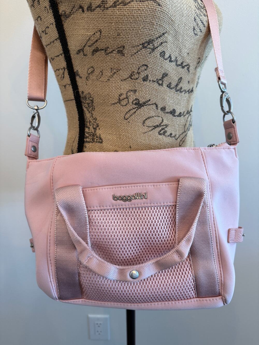 Baggallini All Day Mini Duffel Bag Pink Blush